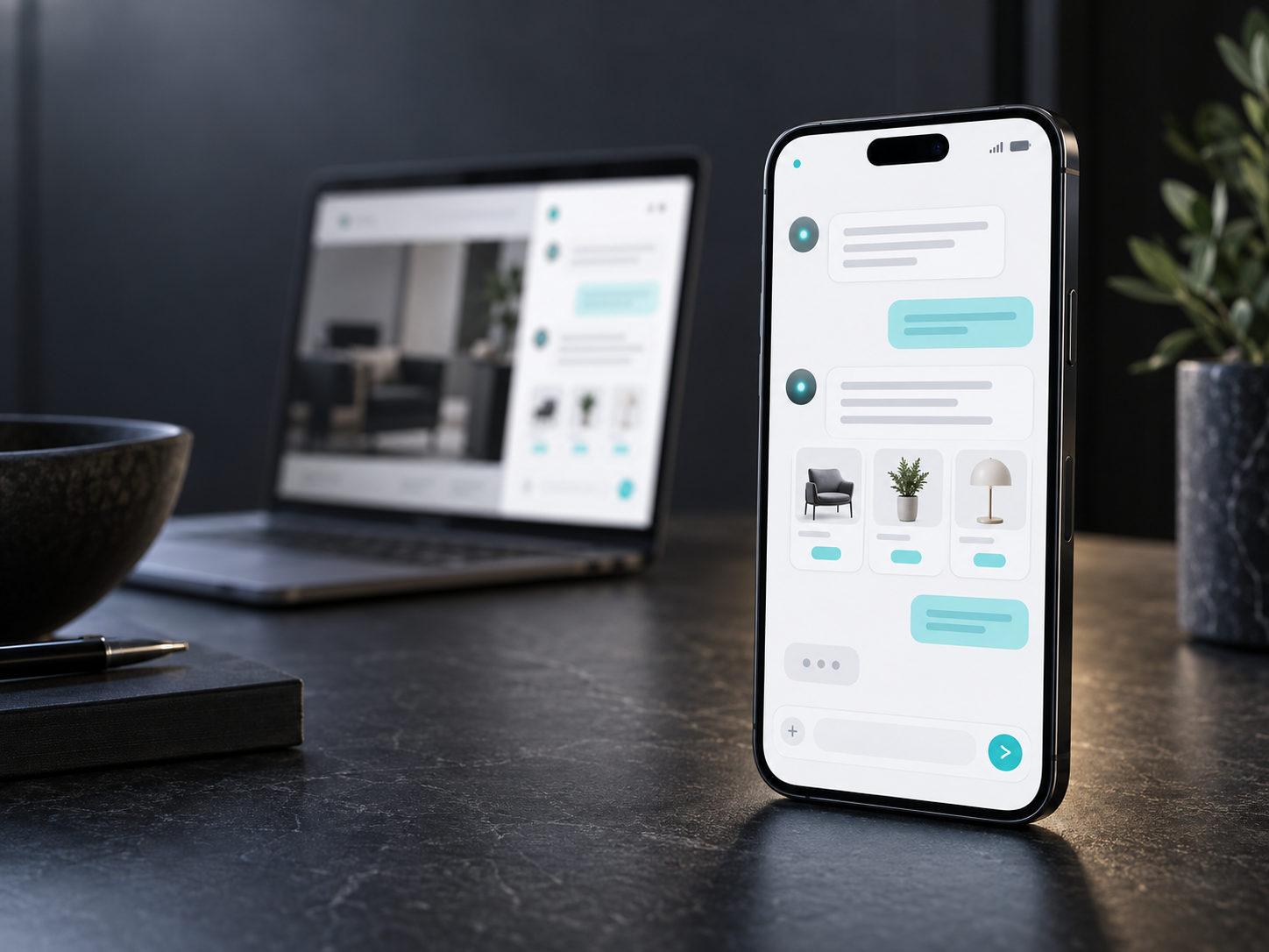AI chatbot interface